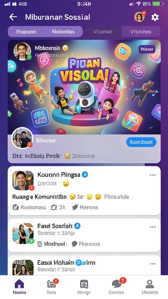 Tampilan antarmuka yang menarik dan intuitif.