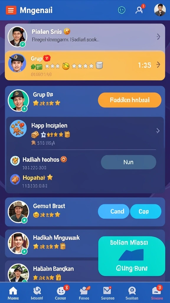 Tampilan antarmuka yang menarik dan user-friendly.