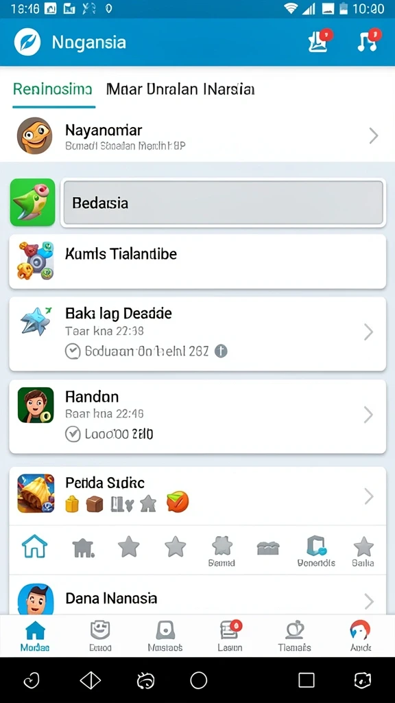 Screenshot menampilkan berbagai level yang menantang dalam permainan.