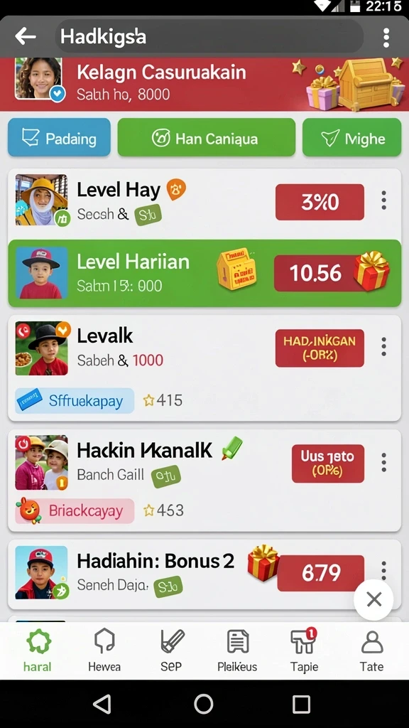 Tampilan antarmuka yang sederhana dan menarik.