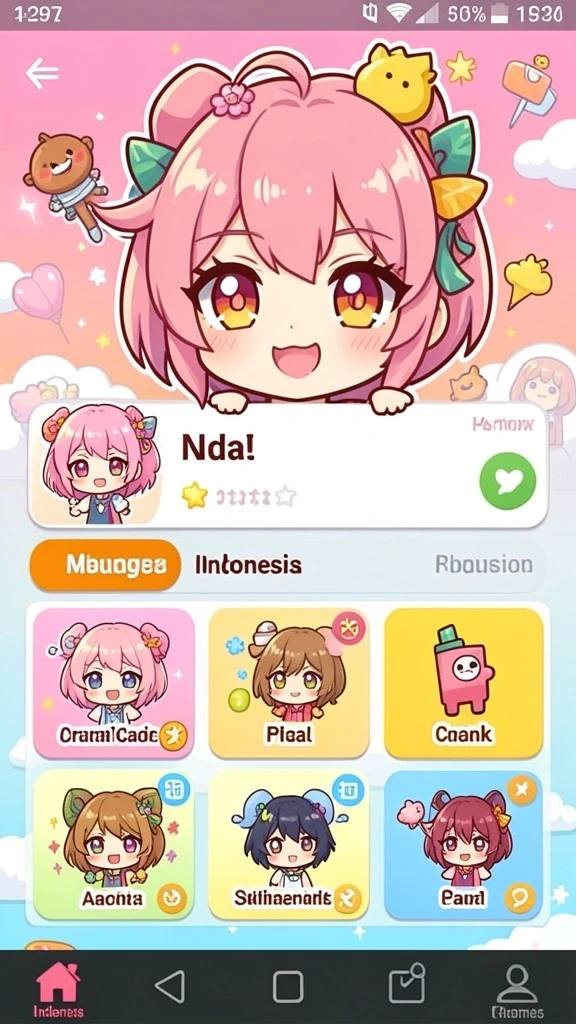 Tampilan awal aplikasi B8VIP yang menarik.