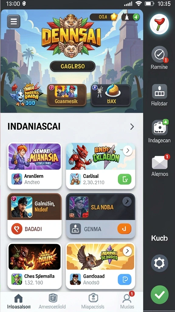Fitur bonus level yang menantang untuk pemain.