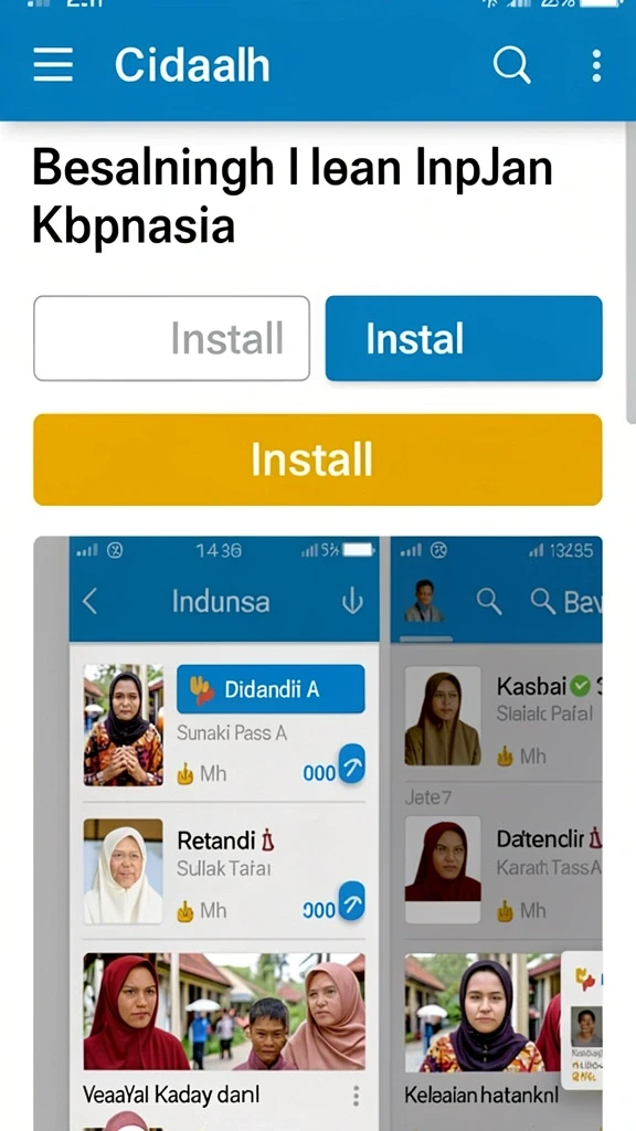 Tampilan awal yang menarik dan ramah pengguna.