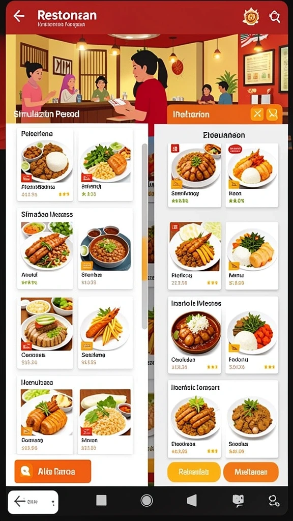 Tampilan interface yang menarik dan mudah dinavigasi.