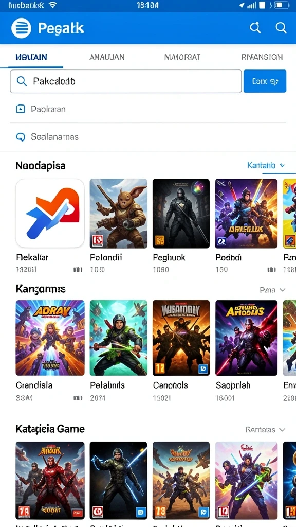 Screenshot menunjukkan mode tim yang sedang berlangsung.