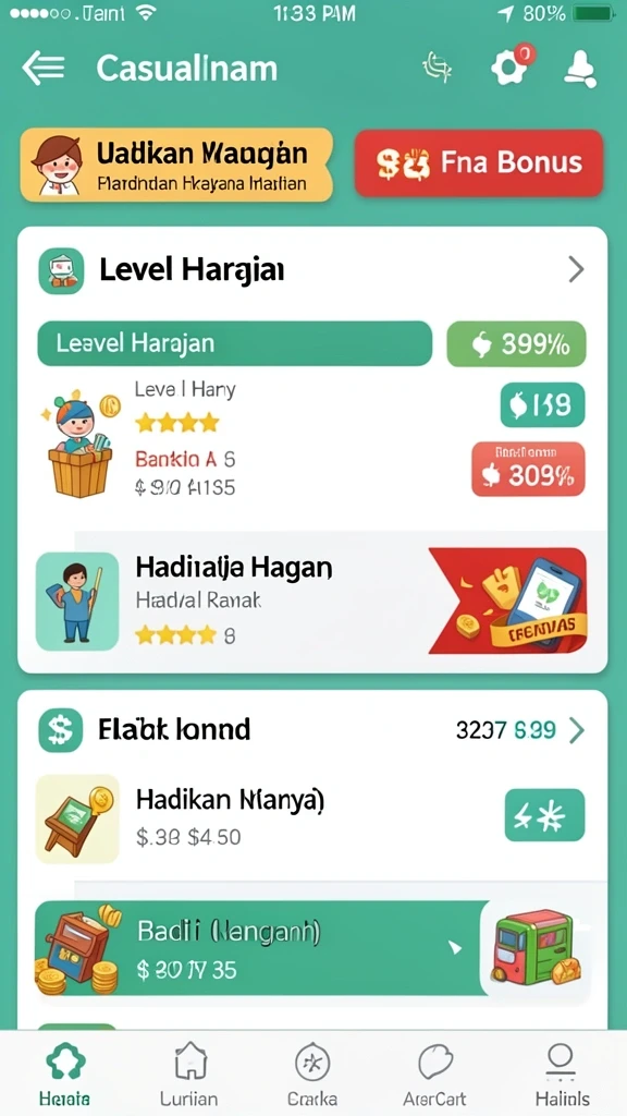 Tampilan antarmuka yang menarik dan intuitif.