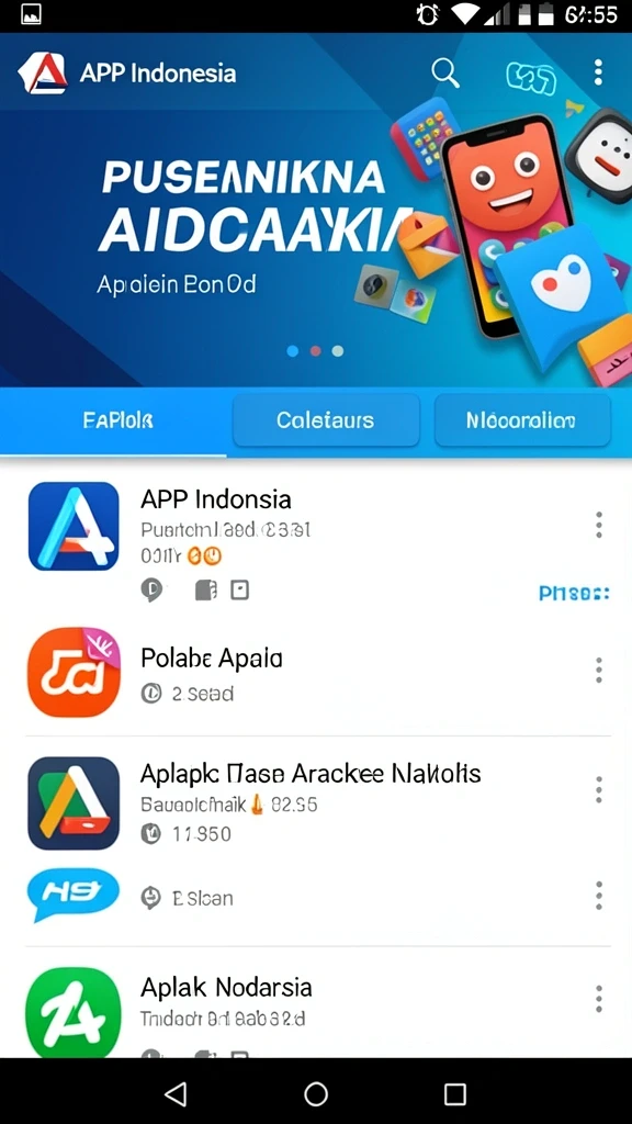 Tampilan awal game yang menarik dan penuh warna.