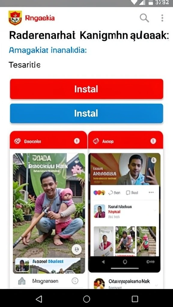 Tampilan antarmuka aplikasi PROSLOT yang menarik.