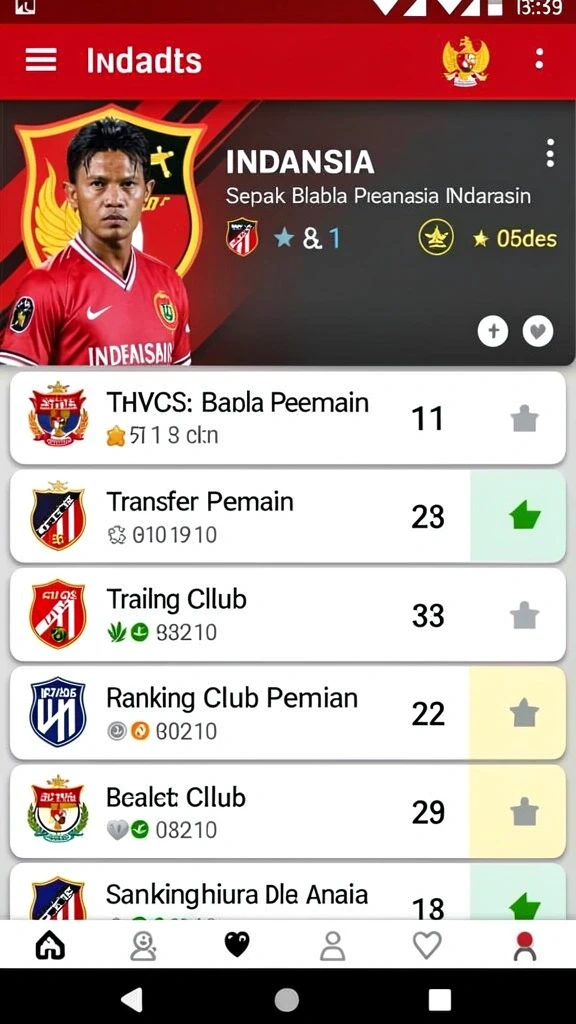 Bagian karakter dengan berbagai kustomisasi yang tersedia.