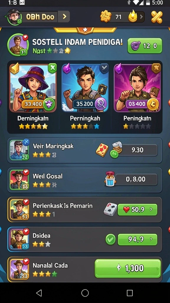 Screenshot menampilkan antarmuka pengguna yang intuitif.