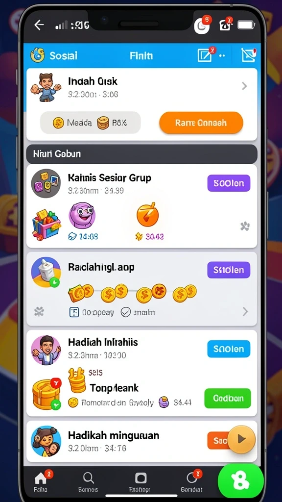 Fitur multiplayer memungkinkan interaksi dengan pemain lain.